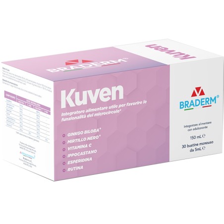 Kuven Liquido 30 Bustine Da 5 Ml Braderm Kuven Liquido 30 Bustine Da 5 Ml Braderm