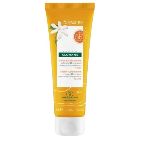 Les Polysianes Crema Viso Tamanu Bio&monoi Spf50+ 50 Ml Les Polysianes Crema Viso Tamanu Bio&monoi Spf50+ 50 Ml
