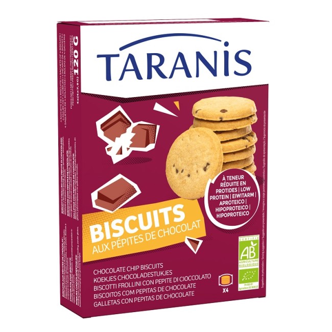 Taranis Biscotti Frollini Con Pepite Di Cioccolato 120 G Taranis Biscotti Frollini Con Pepite Di Cioccolato 120 G