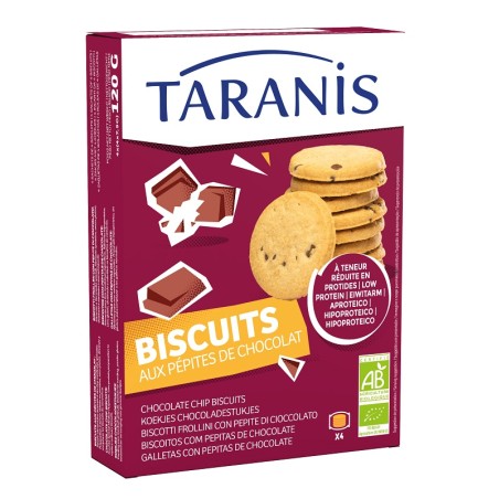 Taranis Biscotti Frollini Con Pepite Di Cioccolato 120 G Taranis Biscotti Frollini Con Pepite Di Cioccolato 120 G