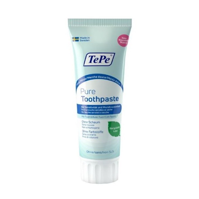 Tepe Pure Menta Piperita Delicata Dentifricio 75 Ml Tepe Pure Menta Piperita Delicata Dentifricio 75 Ml