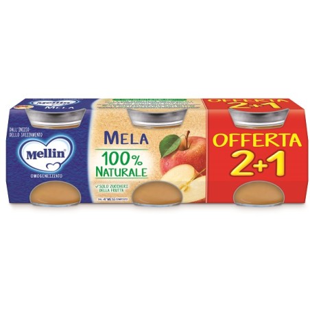 Mellin Omogeneizzato Mela 3pz Da 100 G Mellin Omogeneizzato Mela 3pz Da 100 G