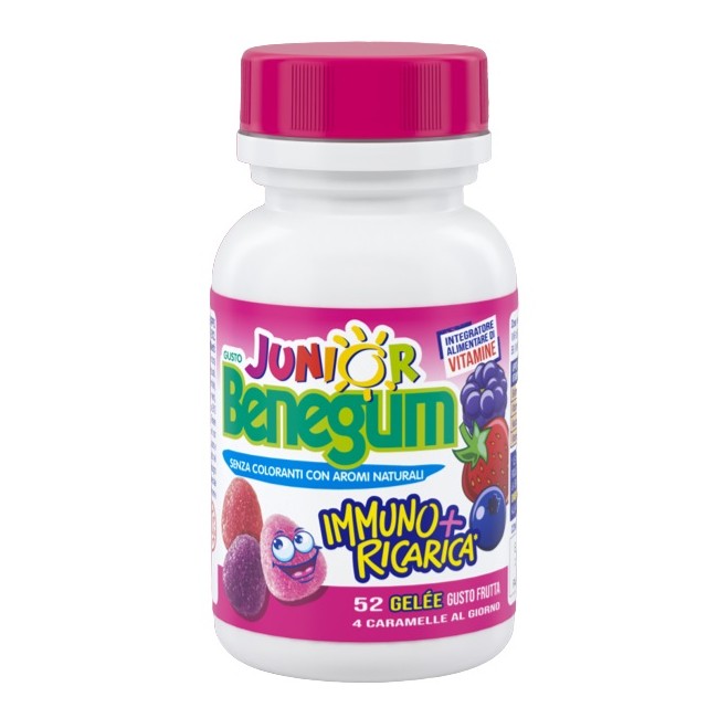 Benegum J Immuno + Ricarica Frutti Rossi 156 G