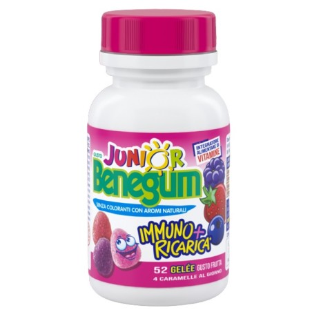 Benegum J Immuno + Ricarica Frutti Rossi 156 G