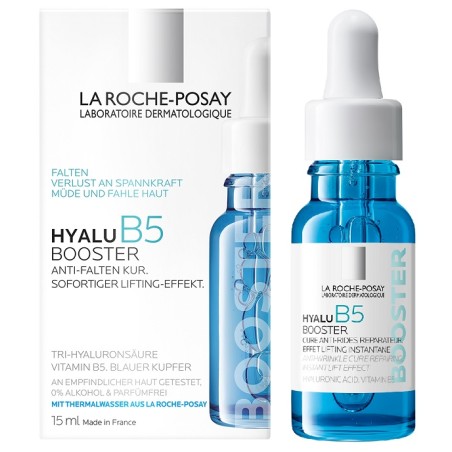 Flacone da 15 ml di La Roche Posay Hyalu B5 Siero Booster Viso Antietà Antirughe. Flacone da 15 ml di La Roche Posay Hyalu B5 Siero Booster Viso Antietà Antirughe.