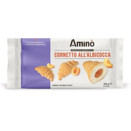 Amino' Cornetto Albicocca 4 Pezzi Da 55 G Amino' Cornetto Albicocca 4 Pezzi Da 55 G