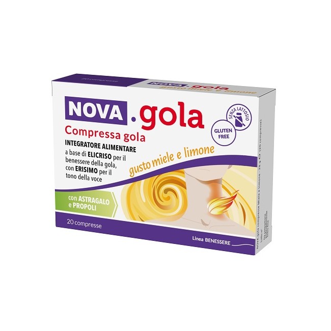Nova Gola Miele Limone 20 Compresse