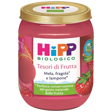 Hipp Tesori Frutta Mela Fragola Lampone 160 G Hipp Tesori Frutta Mela Fragola Lampone 160 G