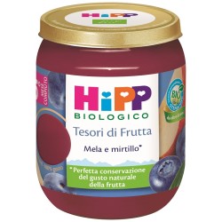 Hipp Tesori Frutta Mela Mirtillo 160 G