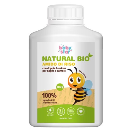 Babystar Amido Di Riso Natural Bio 180 G Babystar Amido Di Riso Natural Bio 180 G