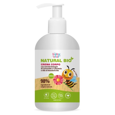 Babystar Crema Corpo Natural Bio 300 Ml Babystar Crema Corpo Natural Bio 300 Ml