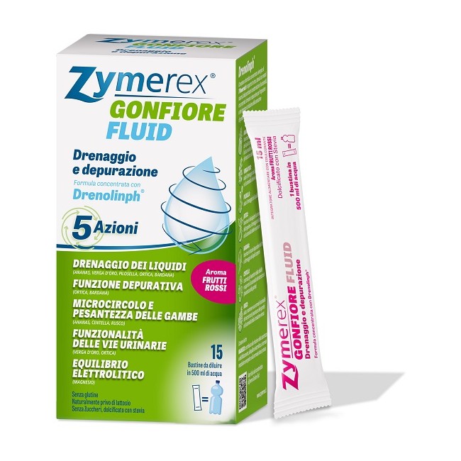 Zymerex Gonfiore Fluid Frutti Rossi 15 Bustine Zymerex Gonfiore Fluid Frutti Rossi 15 Bustine