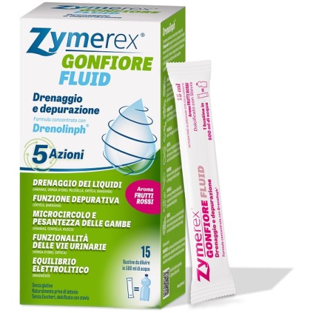 Zymerex Gonfiore Fluid Frutti Rossi 15 Bustine Zymerex Gonfiore Fluid Frutti Rossi 15 Bustine