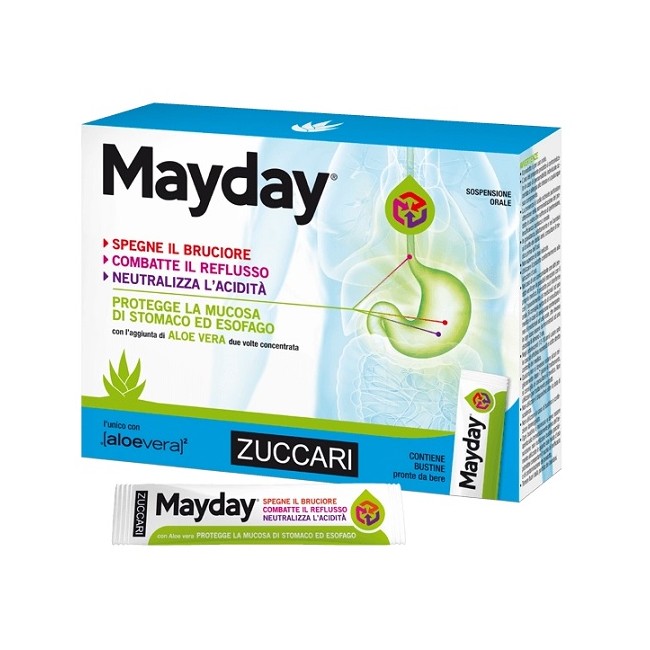 Mayday Sospensione Per Uso Orale Alla Menta 12 Bustine 10 Ml Mayday Sospensione Per Uso Orale Alla Menta 12 Bustine 10 Ml
