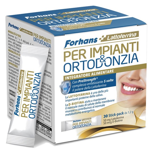 Forhans Per Impianti&ortodonzia 30 Stick-pack Forhans Per Impianti&ortodonzia 30 Stick-pack