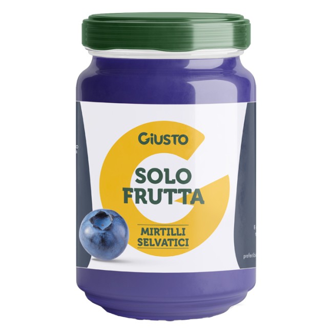 Giusto Solo Frutta Confettura Mirtilli Selvatici 220 G