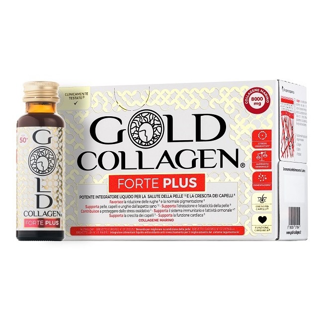 Gold Collagen Forte Plus 10 Flaconcini Da 50 Ml 8g Collagene Gold Collagen Forte Plus 10 Flaconcini Da 50 Ml 8g Collagene