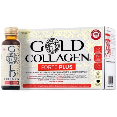Gold Collagen Forte Plus 10 Flaconcini Da 50 Ml 8g Collagene Gold Collagen Forte Plus 10 Flaconcini Da 50 Ml 8g Collagene