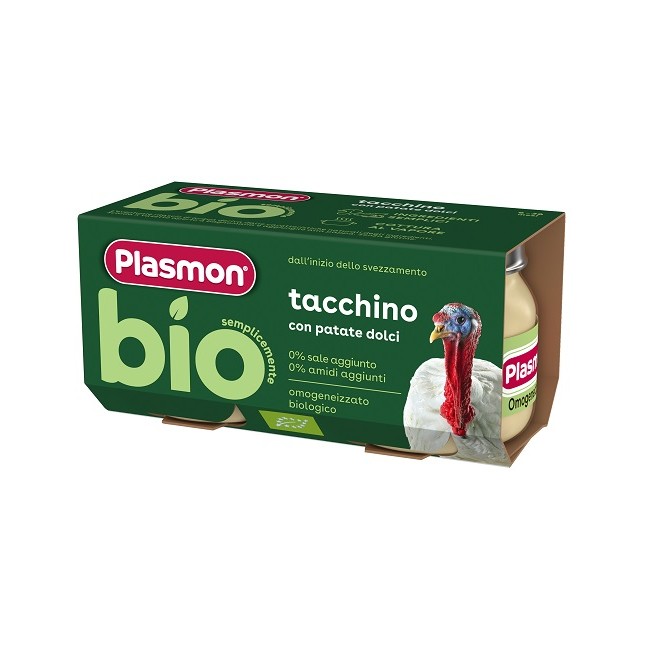 Plasmon Bio Omogeneizzato Tacchino Con Patate Dolci 2 Pezzi Plasmon Bio Omogeneizzato Tacchino Con Patate Dolci 2 Pezzi