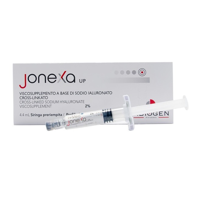 Jonexa Up Siringa Intra-articolare Sodio Ialuronato Cross-linkato 2% 4,4 Ml Jonexa Up Siringa Intra-articolare Sodio Ialuronato Cross-linkato 2% 4,4 Ml