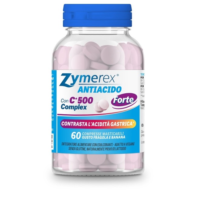 Zymerex Antiacido Forte 60 Compresse Masticabili Zymerex Antiacido Forte 60 Compresse Masticabili