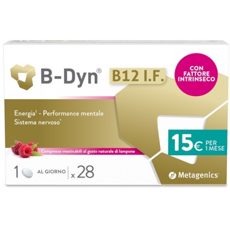 Confezione da 28 compresse di Metagenics B-Dyn B12 IF Integratore Per Il Sistema Immunitario. Confezione da 28 compresse di Metagenics B-Dyn B12 IF Integratore Per Il Sistema Immunitario.