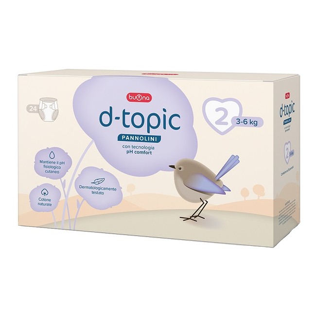 Confezione da 24 pezzi di D-topic, pannolini per bambini taglia 2. Confezione da 24 pezzi di D-topic, pannolini per bambini taglia 2.