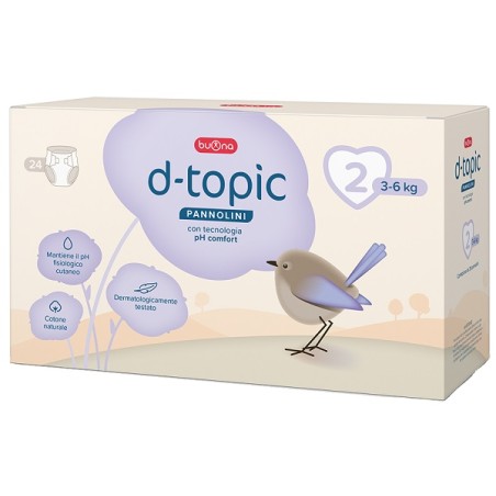 Confezione da 24 pezzi di D-topic, pannolini per bambini taglia 2. Confezione da 24 pezzi di D-topic, pannolini per bambini taglia 2.
