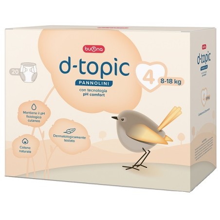 Confezione da 20 pezzi di D-topic pannolini per bambini. Confezione da 20 pezzi di D-topic pannolini per bambini.