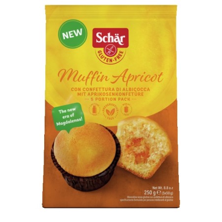 Schar Muffin Apricot 5 Pezzi Da 50 G Schar Muffin Apricot 5 Pezzi Da 50 G