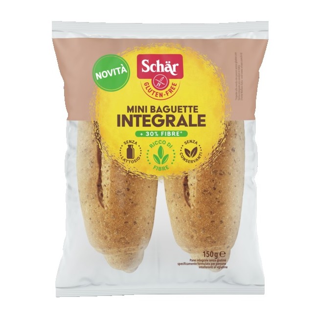 Schar Mini Baguette Integrale 4 Pezzi X 37,5 G Schar Mini Baguette Integrale 4 Pezzi X 37,5 G