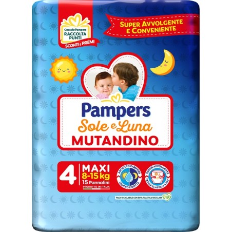 Pampers Sole Luna Mutandina Maxi 15 Pezzi Pampers Sole Luna Mutandina Maxi 15 Pezzi