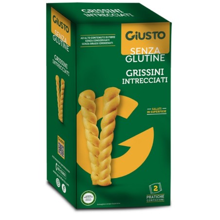 Giusto Senza Glutine Intrecciati Grissini 150 G