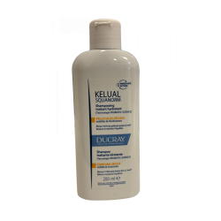 Flacone da 200 ml di Ducray Kelual Squanorm Shampoo Anti-Forfora Secca.