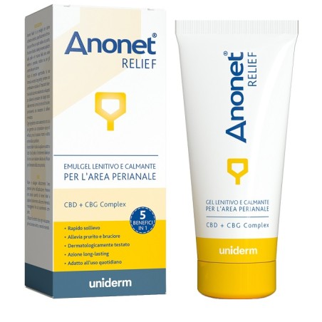 Tubo da 25 ml di Anonet Relief, emulgel calmante e lenitivo per prurito e bruciore perianale. Tubo da 25 ml di Anonet Relief, emulgel calmante e lenitivo per prurito e bruciore perianale.