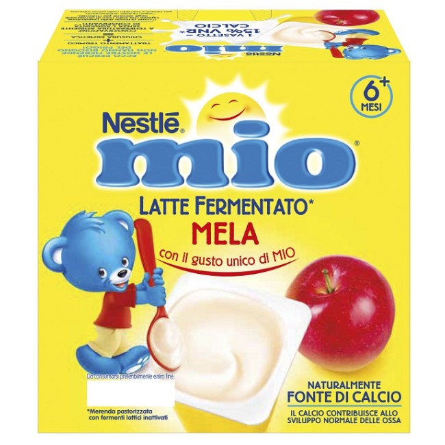 Mio Merenda Latte Fermentato Mela 4 Pezzi Da 100 G Mio Merenda Latte Fermentato Mela 4 Pezzi Da 100 G