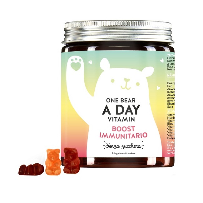 One Bear A Day Vitamin Immun Boost Mit Vitamin C & D 45 Caramelle Gommose One Bear A Day Vitamin Immun Boost Mit Vitamin C & D 45 Caramelle Gommose