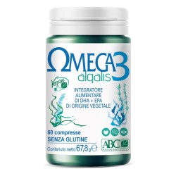 Confezione da 60 compresse di Omega 3 Algalis, integratore per la salute del cuore.