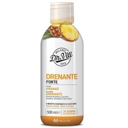 Flacone da 500 ml di Marco Viti Drenante Forte Gusto Ananas, integratore per ridurre la ritenzione idrica.