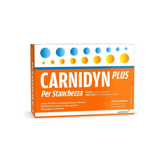 Carnidyn Plus Integratore Energetico Contro La Stanchezza 20 Bustine Carnidyn Plus Integratore Energetico Contro La Stanchezza 20 Bustine