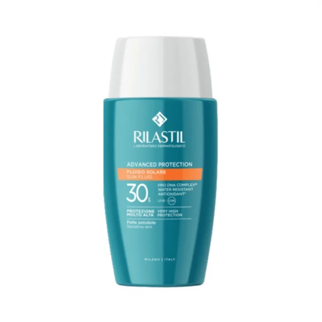 Flacone da 50 ml di Rilastil Sun System Advanced Fluido Viso Spf 30