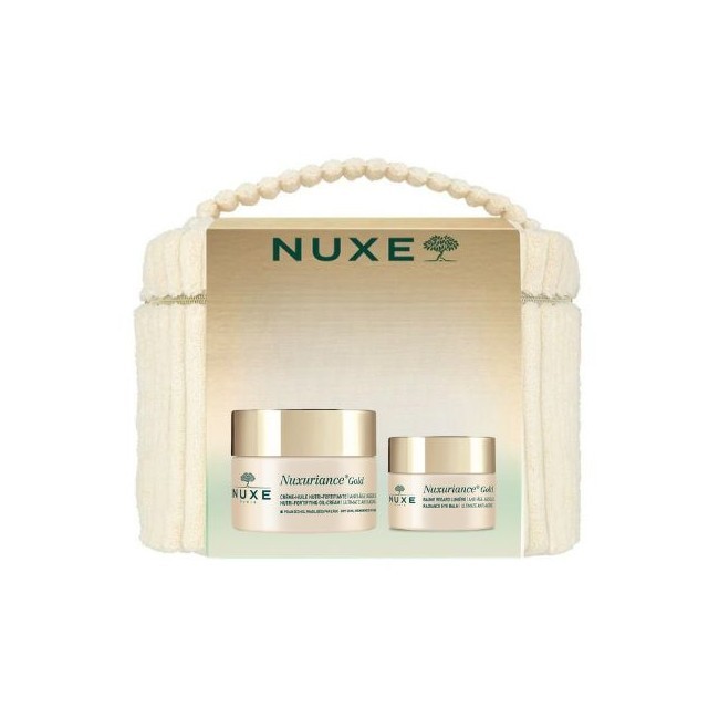 Kit Vaso Da 50 Ml+ Vasetto da 15 ml di Nuxe Nuxuriance Gold Crema Giorno+ Contorno Occhi Kit Vaso Da 50 Ml+ Vasetto da 15 ml di Nuxe Nuxuriance Gold Crema Giorno+ Contorno Occhi