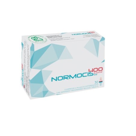 Confezione da 30 compresse di Normocis 400, integratore per la salute cardiovascolare e del sistema nervoso. Confezione da 30 compresse di Normocis 400, integratore per la salute cardiovascolare e del sistema nervoso.