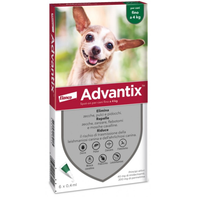 Advantix Spot-on Per Cani Fino A 4 Kg