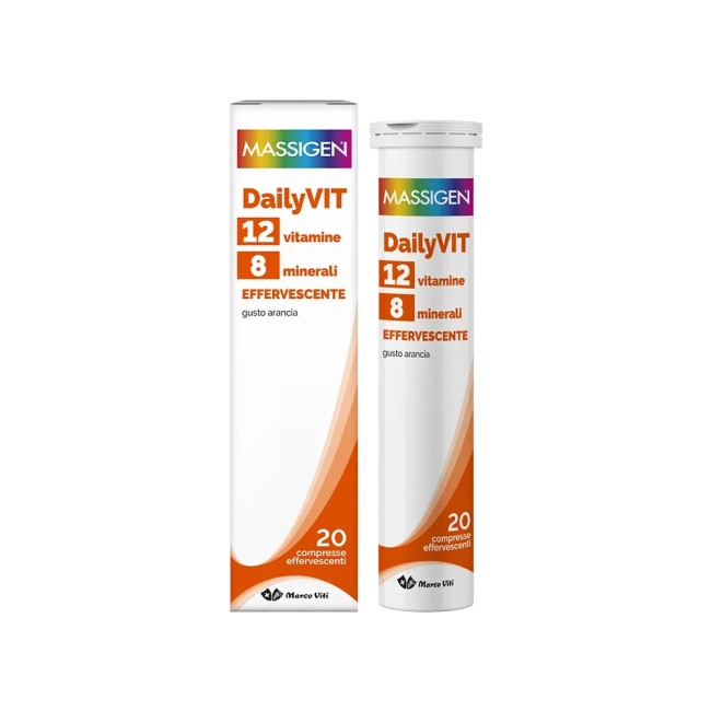 DAILYVIT+ 12 VITAMINE 8 MINERALI EFFERVESCENTE 20 COMPRESSE DAILYVIT+ 12 VITAMINE 8 MINERALI EFFERVESCENTE 20 COMPRESSE