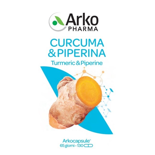 Arko Capsule Curcuma + Piperina 130 Capsule Arko Capsule Curcuma + Piperina 130 Capsule