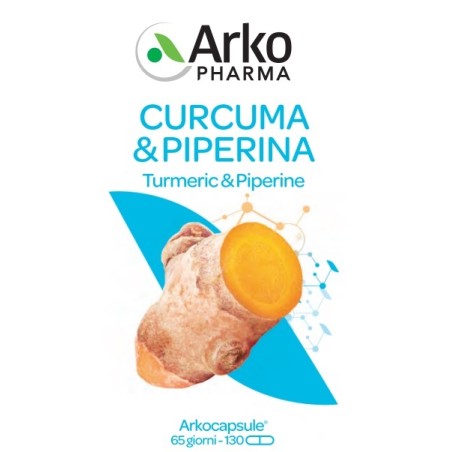 Arko Capsule Curcuma + Piperina 130 Capsule Arko Capsule Curcuma + Piperina 130 Capsule