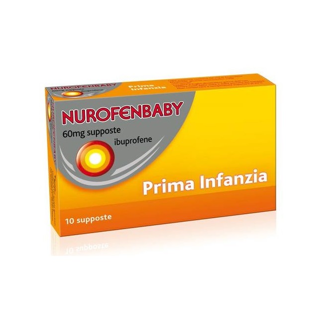 NurofenBaby Prima Infanzia 60mg 10 Supposte NurofenBaby Prima Infanzia 60mg 10 Supposte