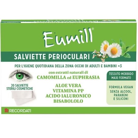 Eumill Salviette Perioculari 20 Pezzi