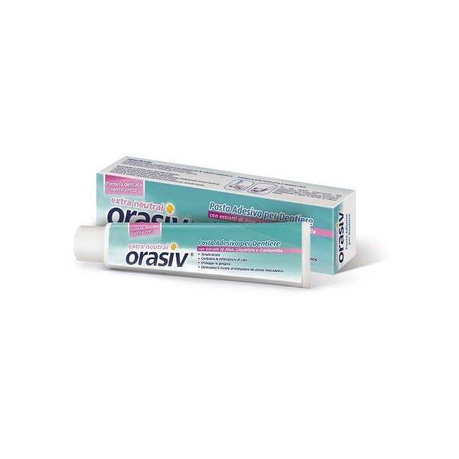 Orasiv Extra Neutral Pasta Adesiva Per Dentiere 40 G Orasiv Extra Neutral Pasta Adesiva Per Dentiere 40 G